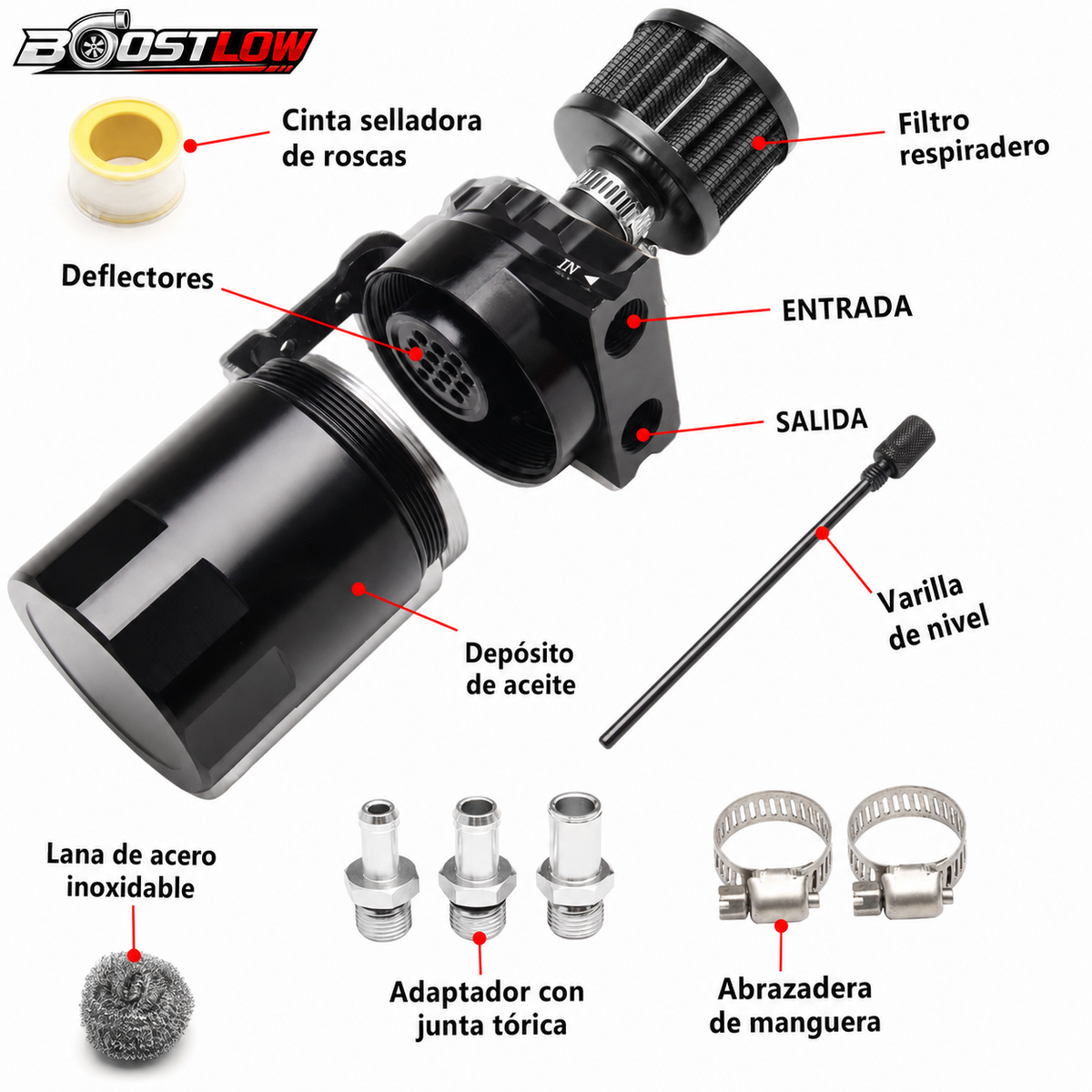 DECANTADOR DE ACEITE (OIL CATCH CAN)